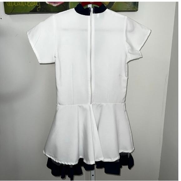 Underwraps Nightingale Nurse Costume Dress White w/ Navy Trim Size M (AS IS) - Picture 9 of 17